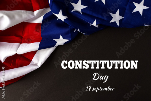 Happy Constitution day. American national day of america. 17 september - United States Constitution day.