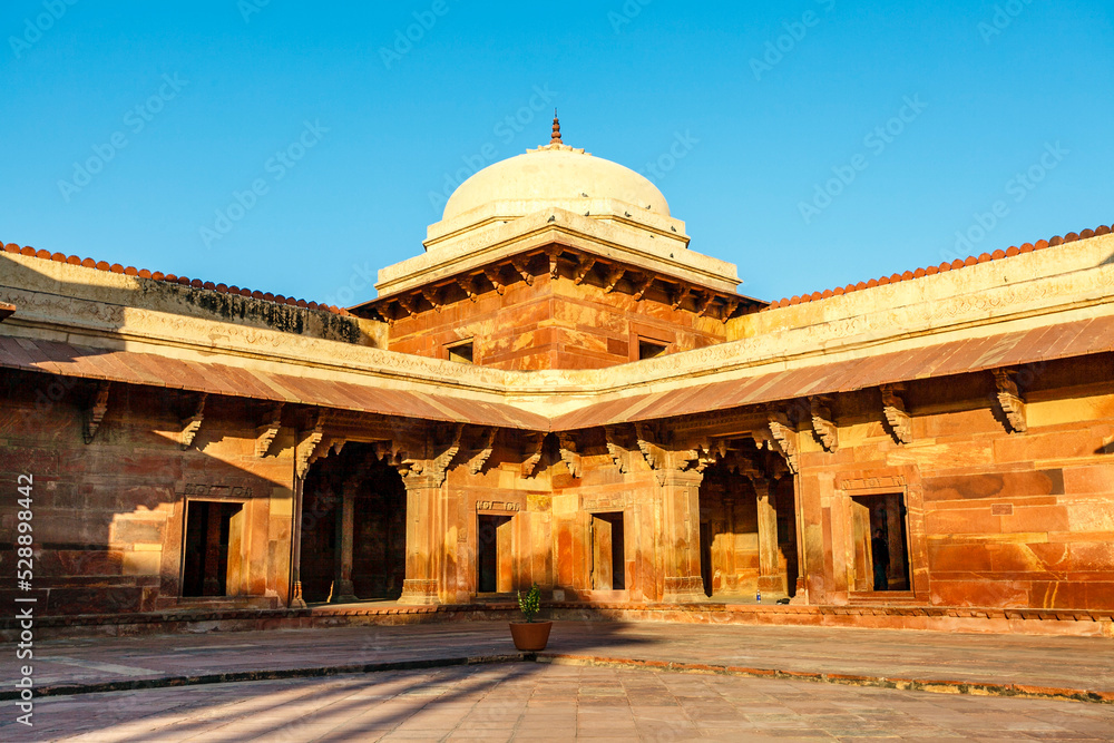 Imperial palace complex in Fatehpur Sikri, Agra, Uttar Pradesh, India, Asia