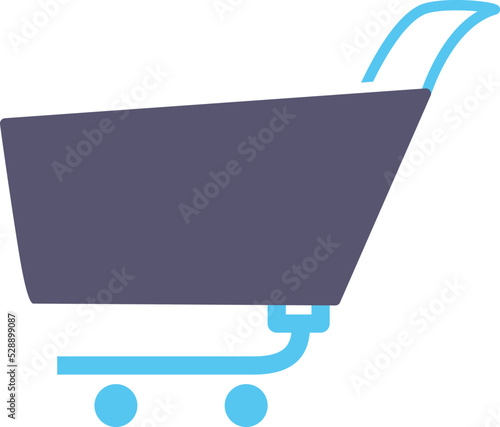 Unique Shopping Cart Vector Icon