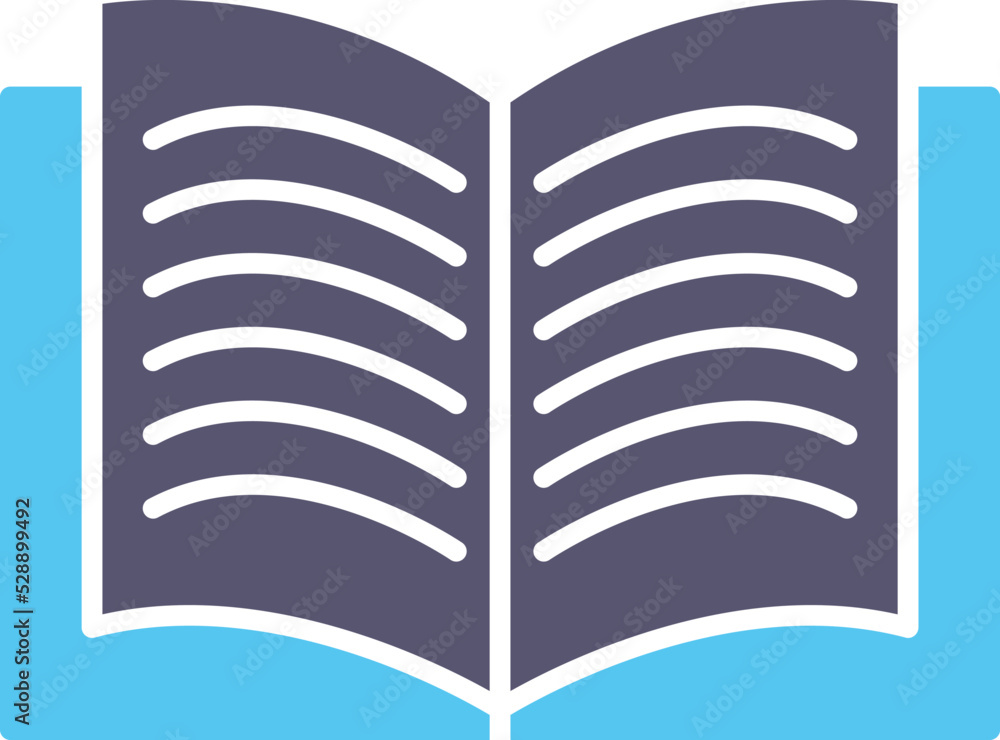 Unique Textbook Vector Icon Unique Textbook Vector Icon
