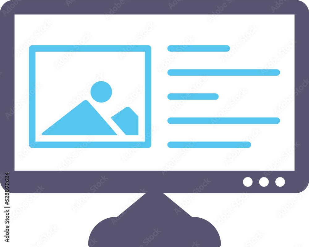 Unique Content Planning Vector Icon