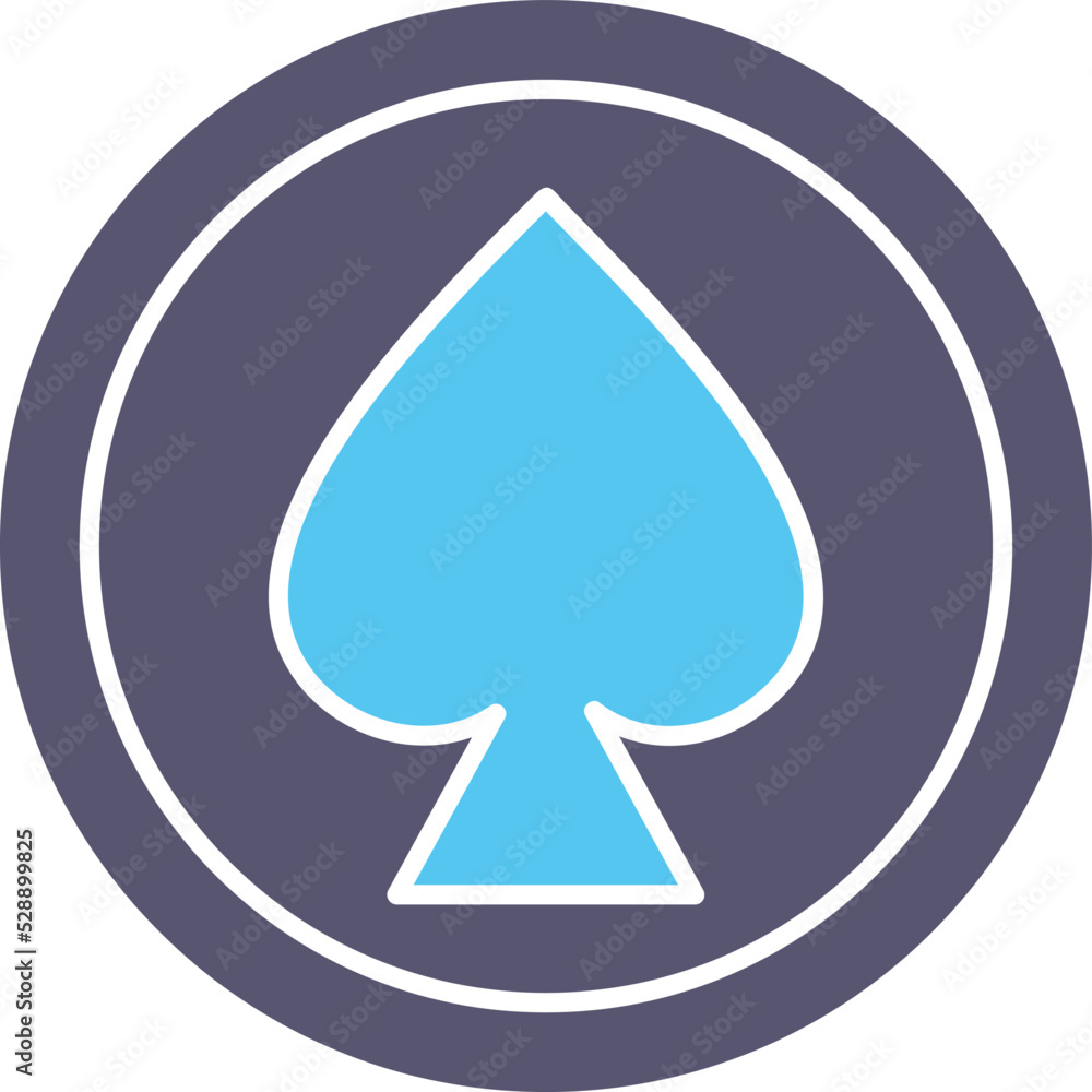 Unique Spade Vector Icon Unique Spade Vector Icon