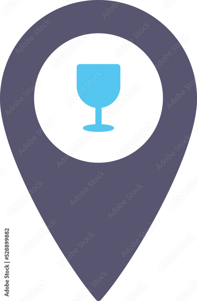 Unique Bar Location Vector Icon Unique Bar Location Vector Icon