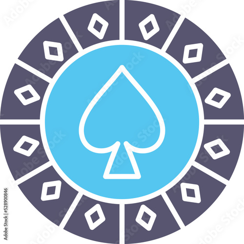 Spade Chip Vector Icon