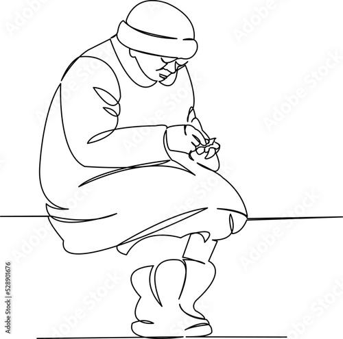 grandma counts coins
