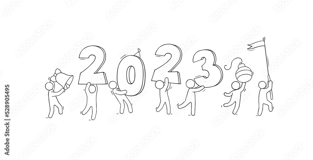 2023 Happy New Year card. 2023 Happy New Year card.