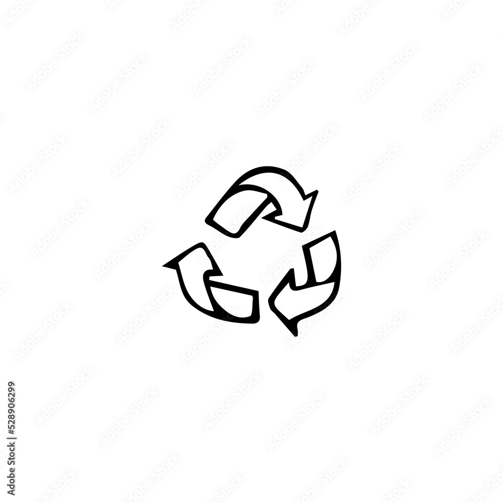Recycle sign isolated on white background. Eps 10 Recycle sign isolated on white background. Eps 10