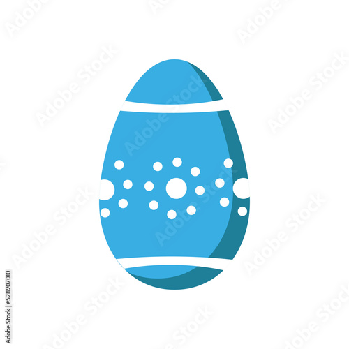 Colorful happy easter day egg illustration
