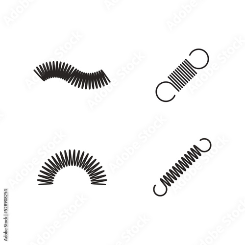 metal spring vector icon