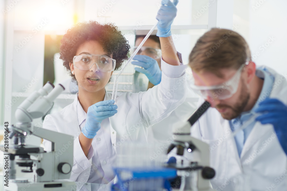 Team of Medical Research Scientists Working on Generation Experimental Drug Team of Medical Research Scientists Working on Generation Experimental Drug