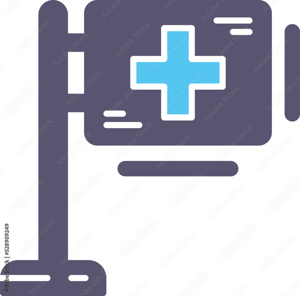 Obraz premium Hospital Sign Icon
