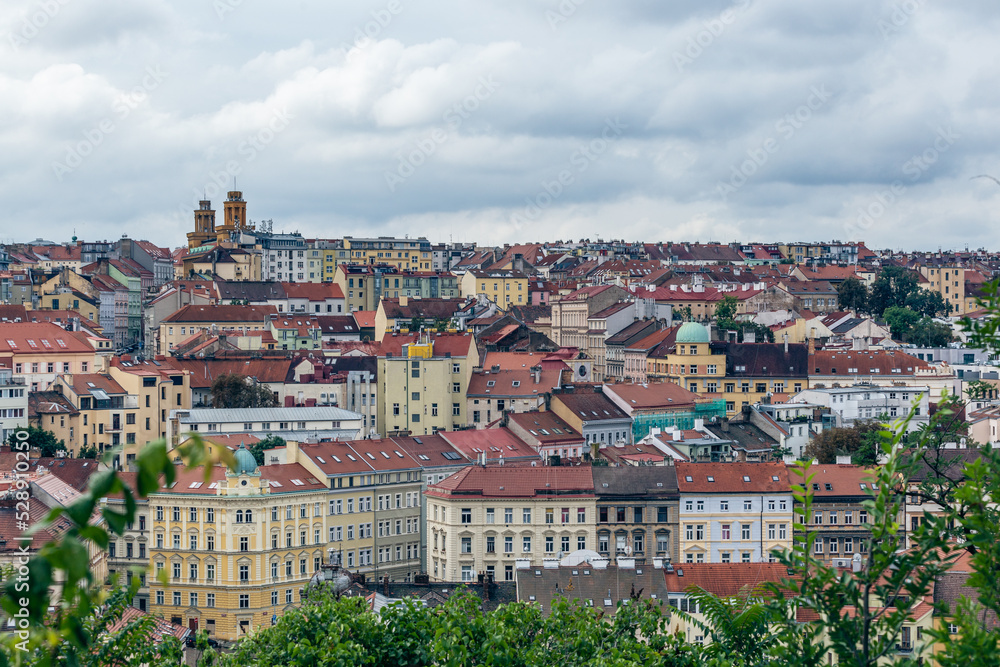 Widok na osiedle Zizkov w Pradze