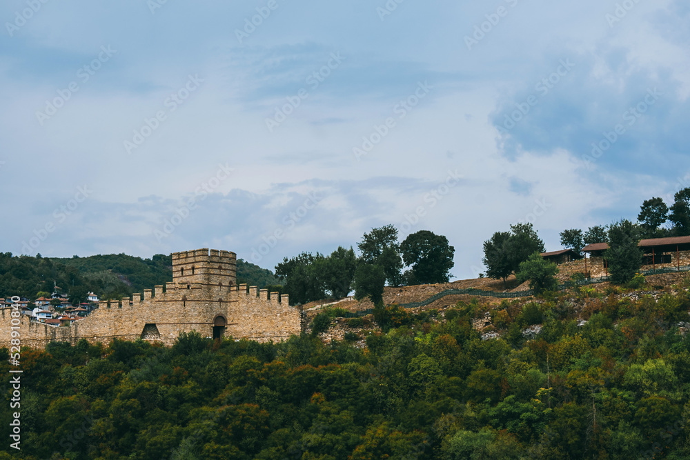 Ancient fortress in the city of Veliko Tarnovo in Bulgaria. 
