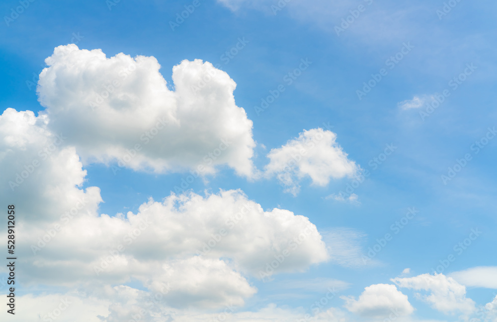 Beautiful blue sky and white clouds abstract background. Cloudscape background. Blue sky and fluffy white clouds on sunny day. Beautiful blue sky. World Ozone Day. Ozone layer. Summer sky. Beautiful blue sky and white clouds abstract background. Cloudscape background. Blue sky and fluffy white clouds on sunny day. Beautiful blue sky. World Ozone Day. Ozone layer. Summer sky.