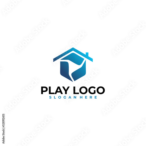 play logo icon vector design template