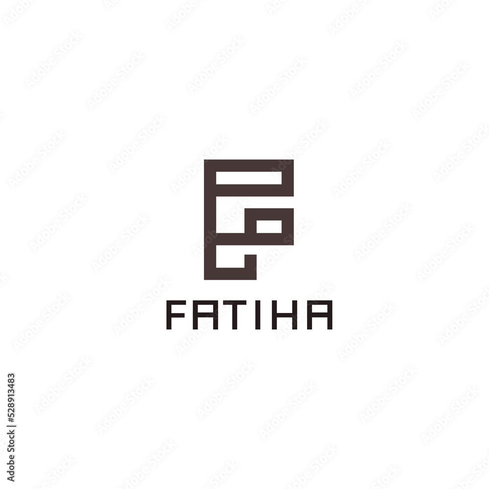 Letter F simple logo design. Initial F logo vector for brand identity Letter F simple logo design. Initial F logo vector for brand identity