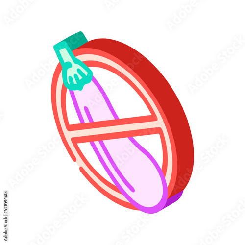 prohibition vulgarity isometric icon vector. prohibition vulgarity sign. isolated symbol illustration