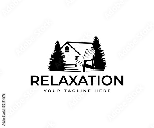 Outdoor Recreation Logo Design. Relaxation Vector Design. Rest Illustration