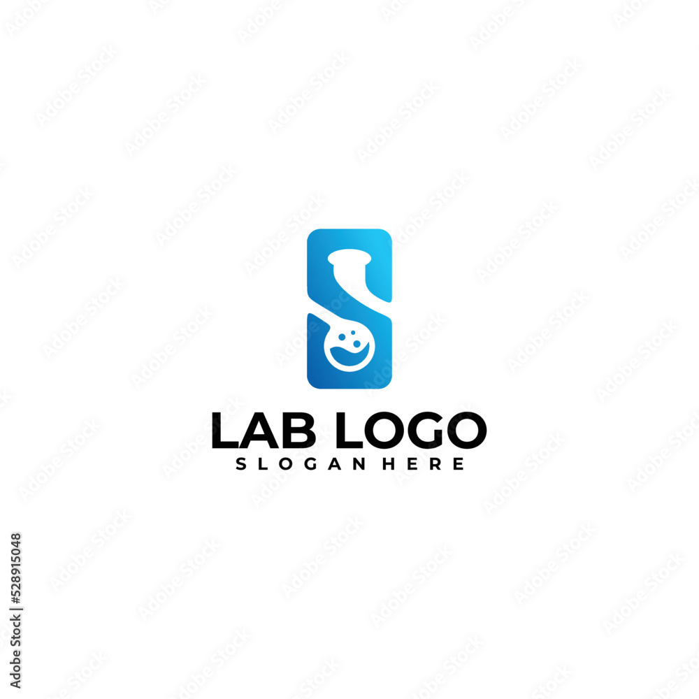 science lab logo icon vector design template