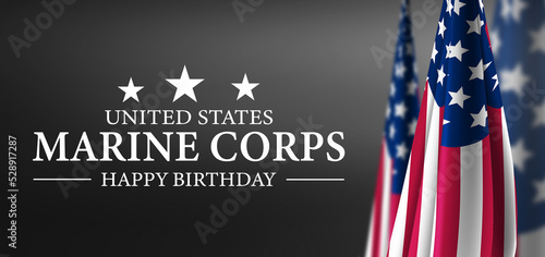 US Marine Corps Birthday Background photo
