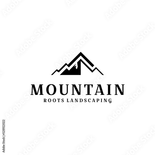 Highland WithRoof Logo Vector Business
