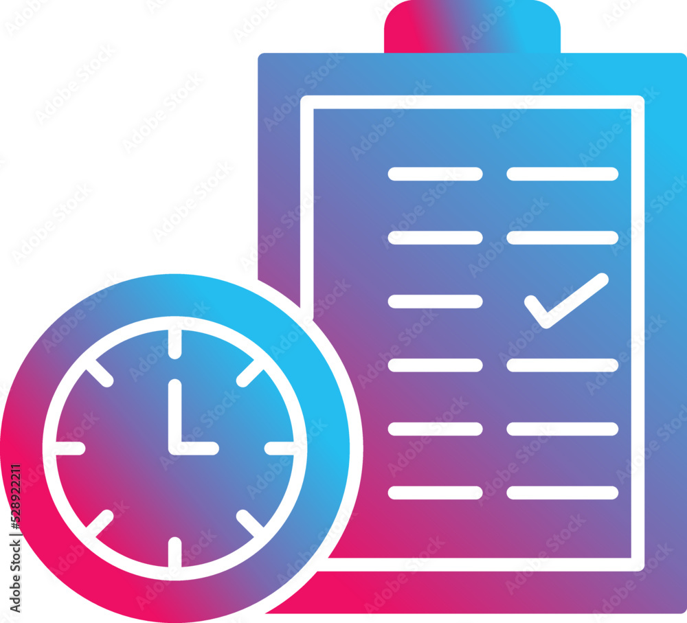 Fototapeta premium Time Planing Icon