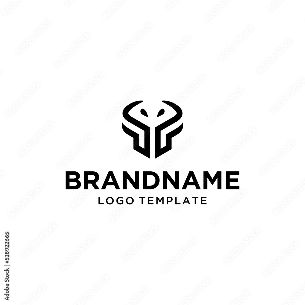 Snake With Bull Logo Vector Modern Business Abstract Snake With Bull Logo Vector Modern Business Abstract