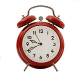 red alarm clock