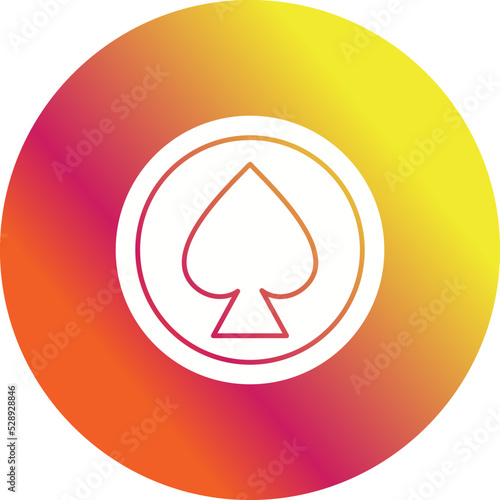 Unique Spade Vector Icon