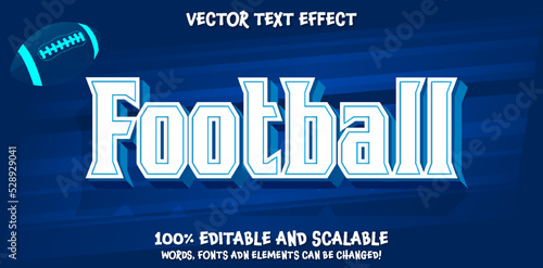 Football editable text effect - Premium Typography font