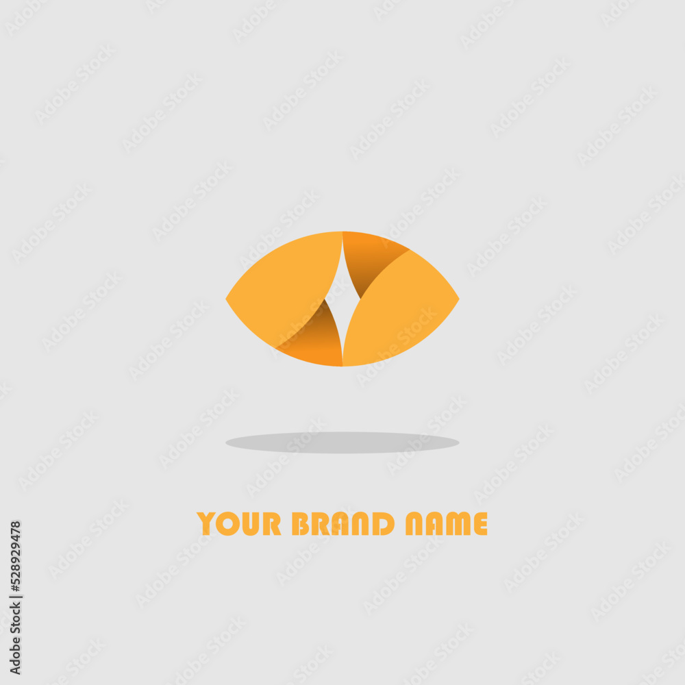 logo icon design orange eye shape for a simple elegant company eps 10 logo icon design orange eye shape for a simple elegant company eps 10
