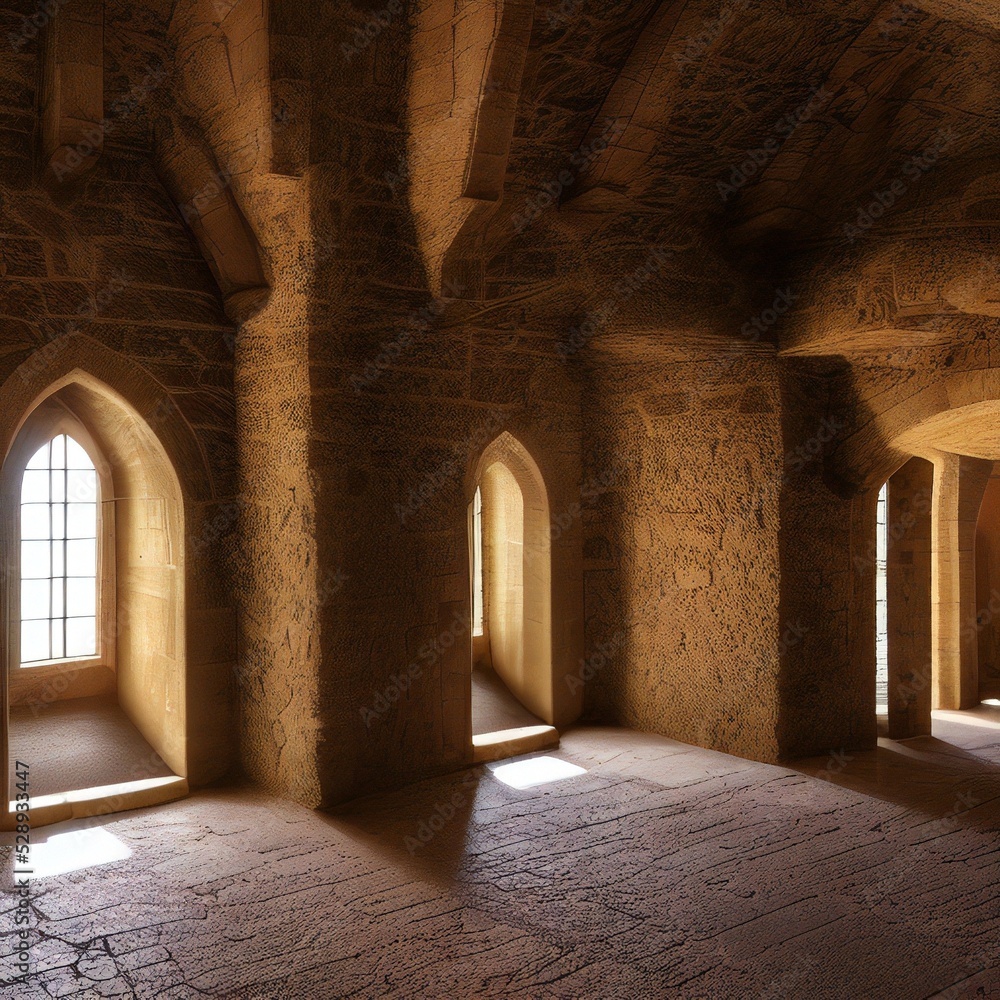Fototapeta premium Medieval Castle Interior