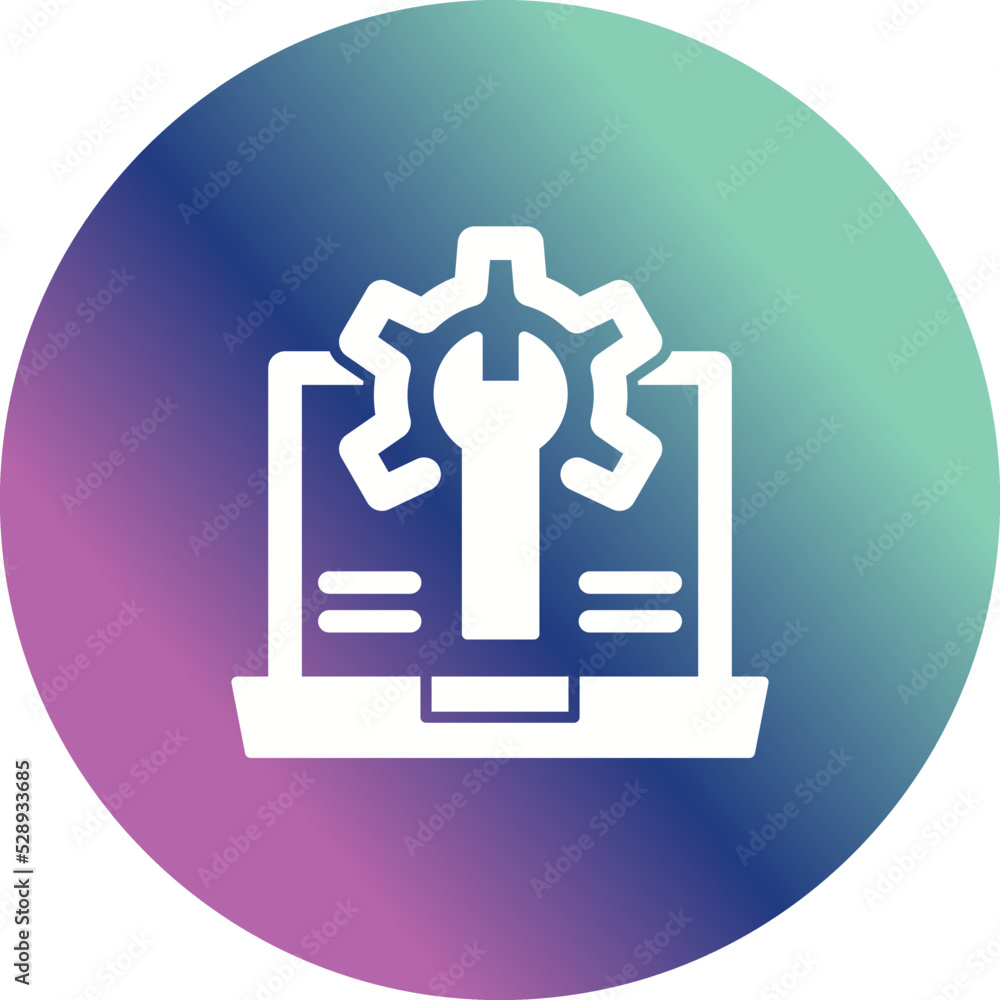 Fototapeta premium Web Development Icon