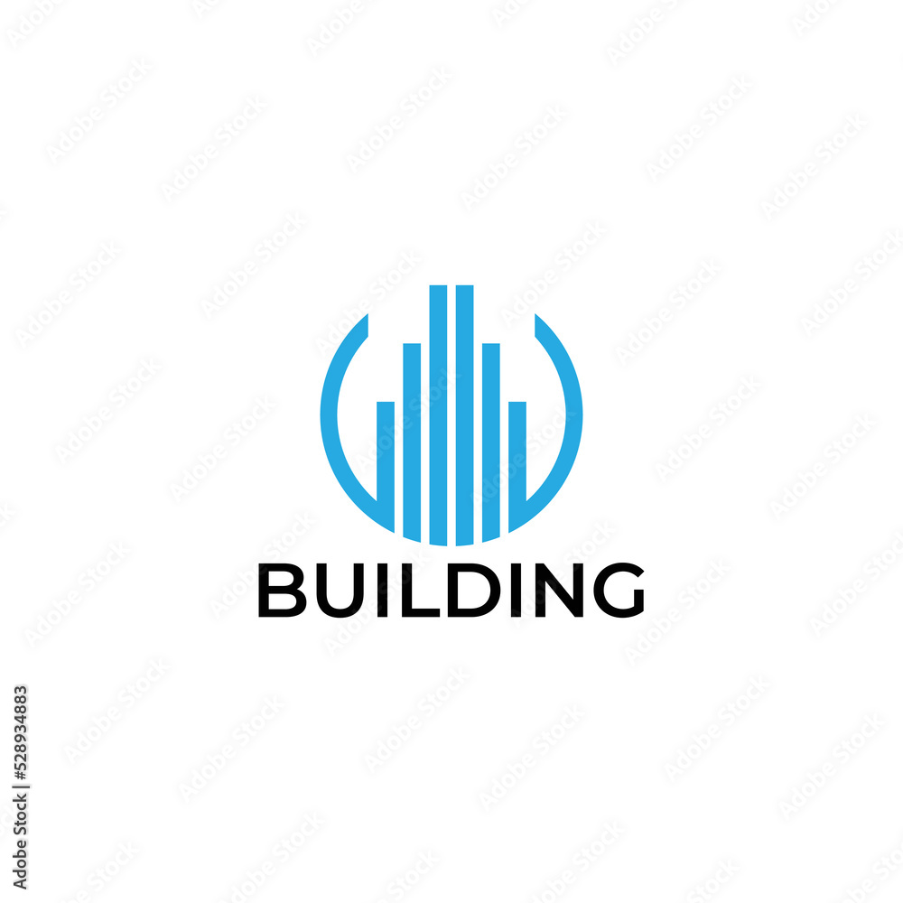 modern building logo vector design template