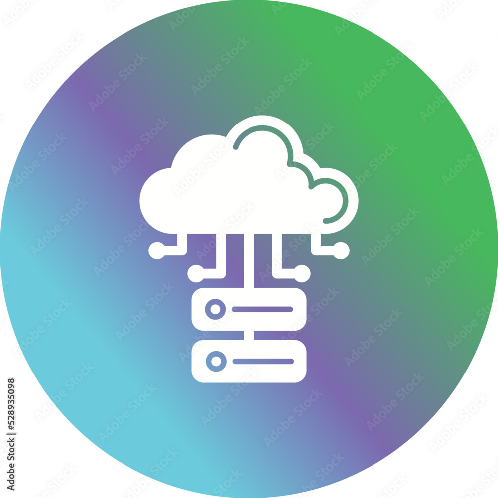 Cloud Database Icon Cloud Database Icon