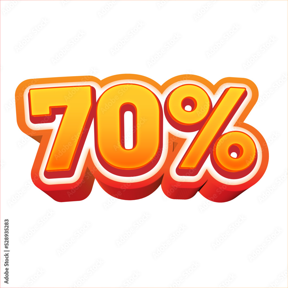 70% vector ornament and editable text 70% vector ornament and editable text
