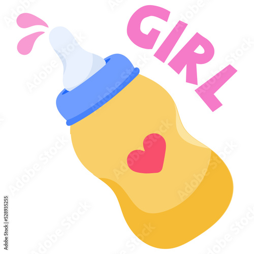 Check this flat sticker icon of feeder 