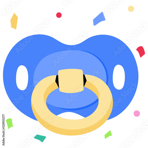Check this trendy sticker of pacifier