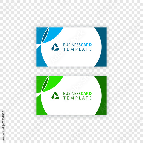 Business card vector design with a simple pattern.