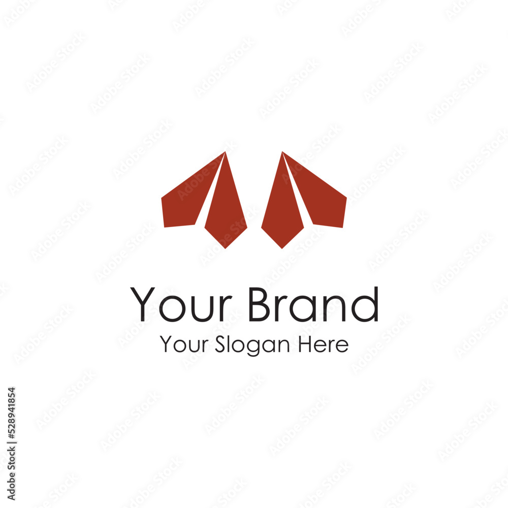 flying airplane paper iconic premium simple logo flying airplane paper iconic premium simple logo