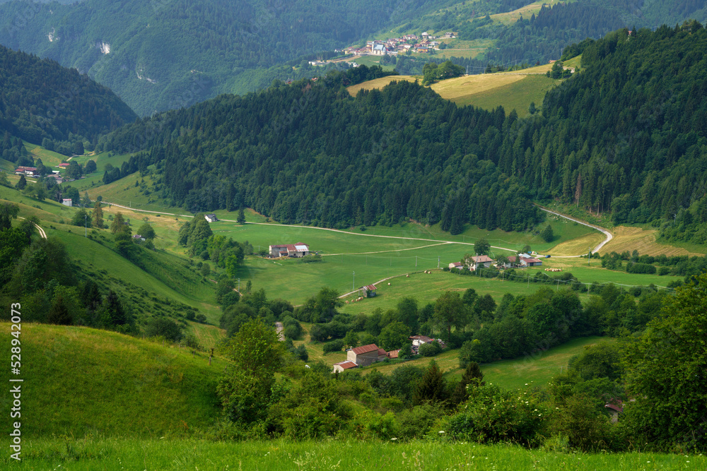 Landscape on the plateau of Asiago, Vicenza