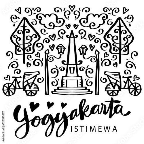 Doodle Of Yogyakarta City Of Indonesia 