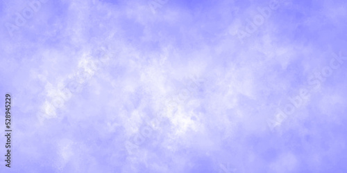 Abstract background with Clouds and blue sky background. Bright sky with white clouds. and purple watercolor design . paper texture design Panoramic grunge texture pattern. Geometric design .	