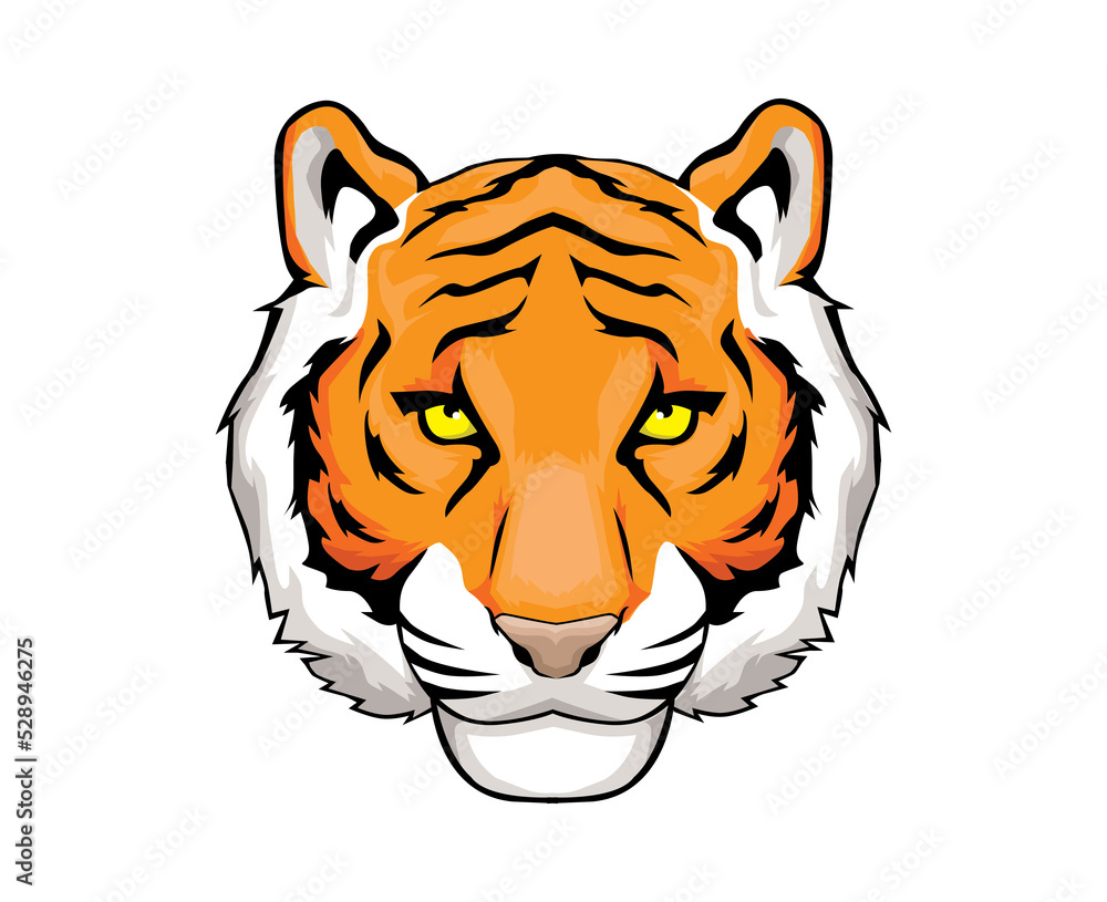 Fototapeta premium tiger head vector