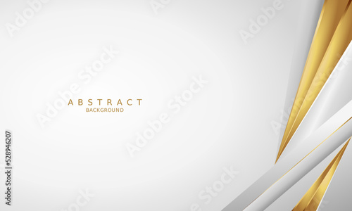 white luxury premium background and gold line.
