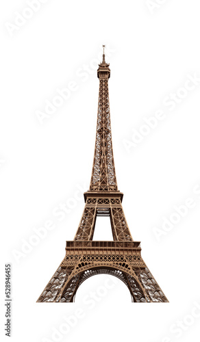 Photo eiffel tower isolated