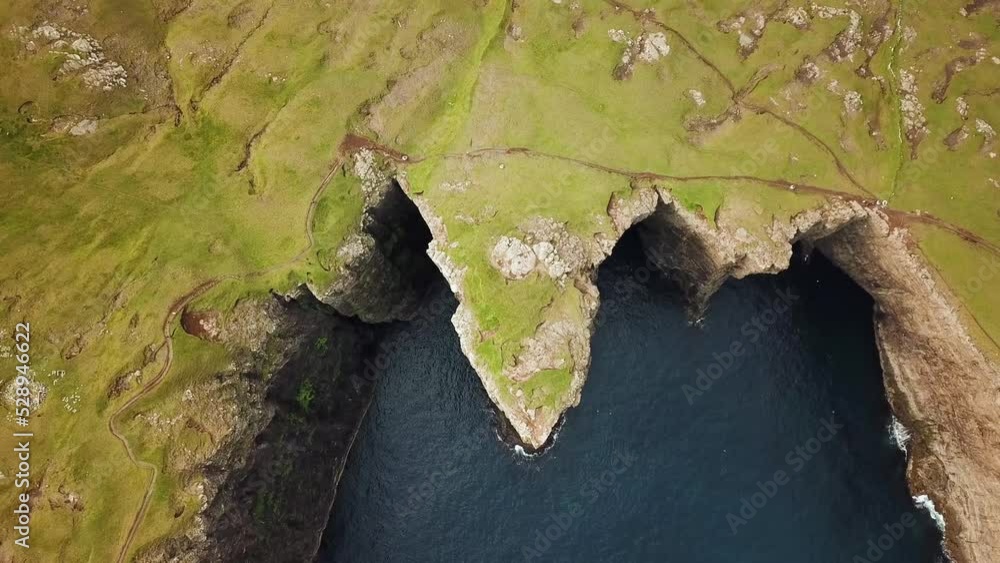 Aerial view of Slave cliff or Traelanipan. High quality 4k footage. Amazing nature. Huge cliffs. Lake above the ocean. Aerial view of Slave cliff or Traelanipan. High quality 4k footage. Amazing nature. Huge cliffs. Lake above the ocean.