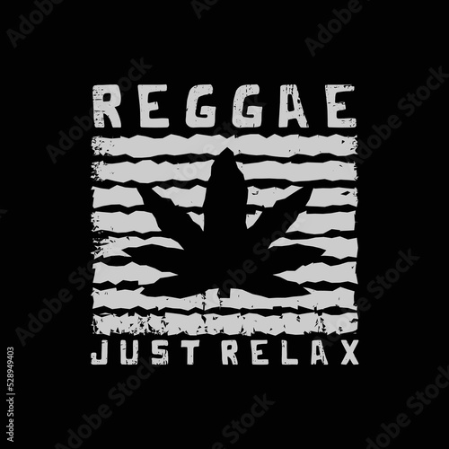 Reggae illustration typography. perfect for designing t-shirts, shirts, hoodies, poster, print