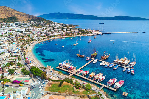 Fényképezés Beautiful landscape of Bodrum, Turkey