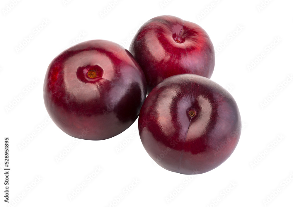 plums are isolated